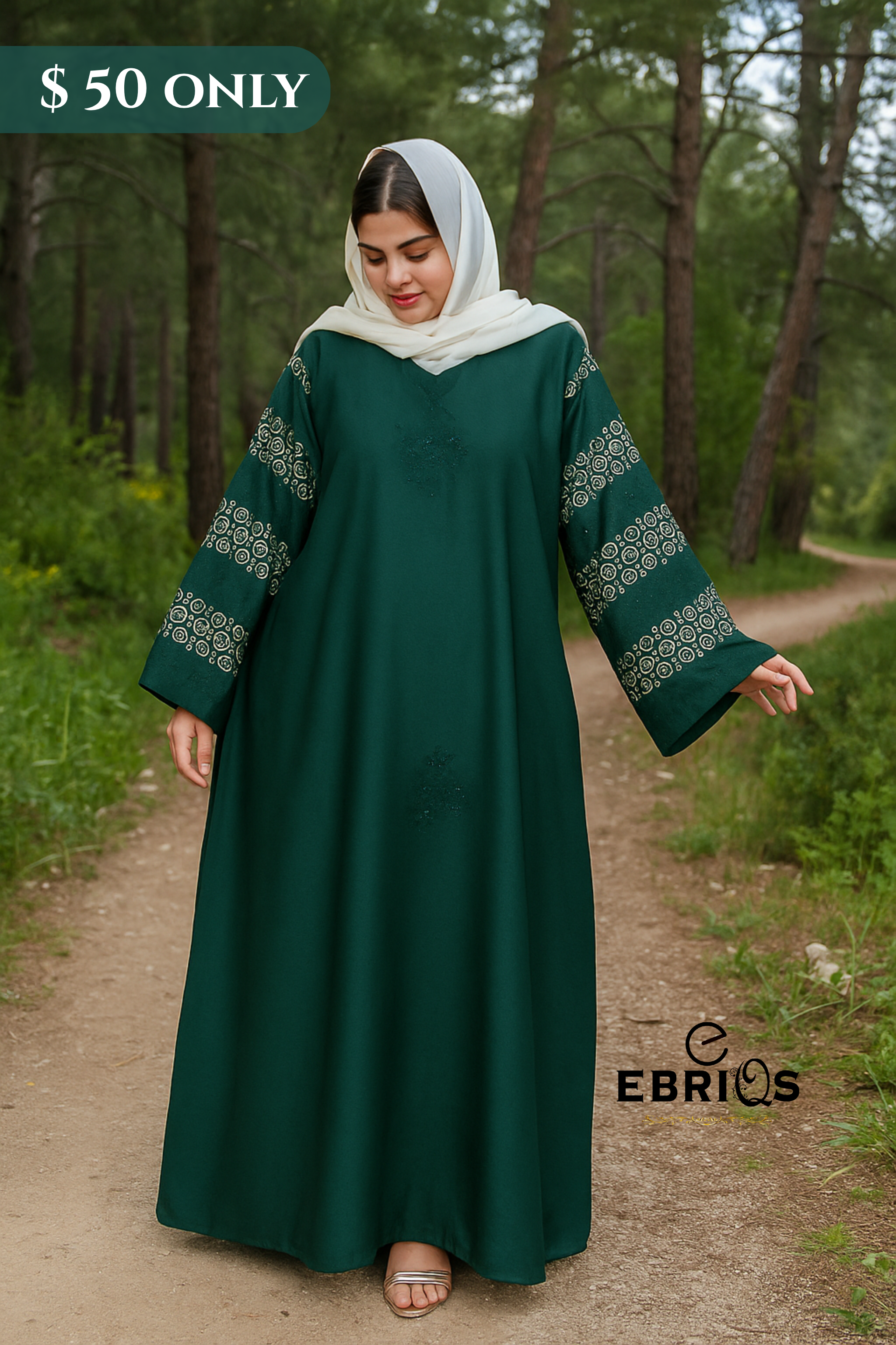 Beads Abaya -Islamic Wear only $50