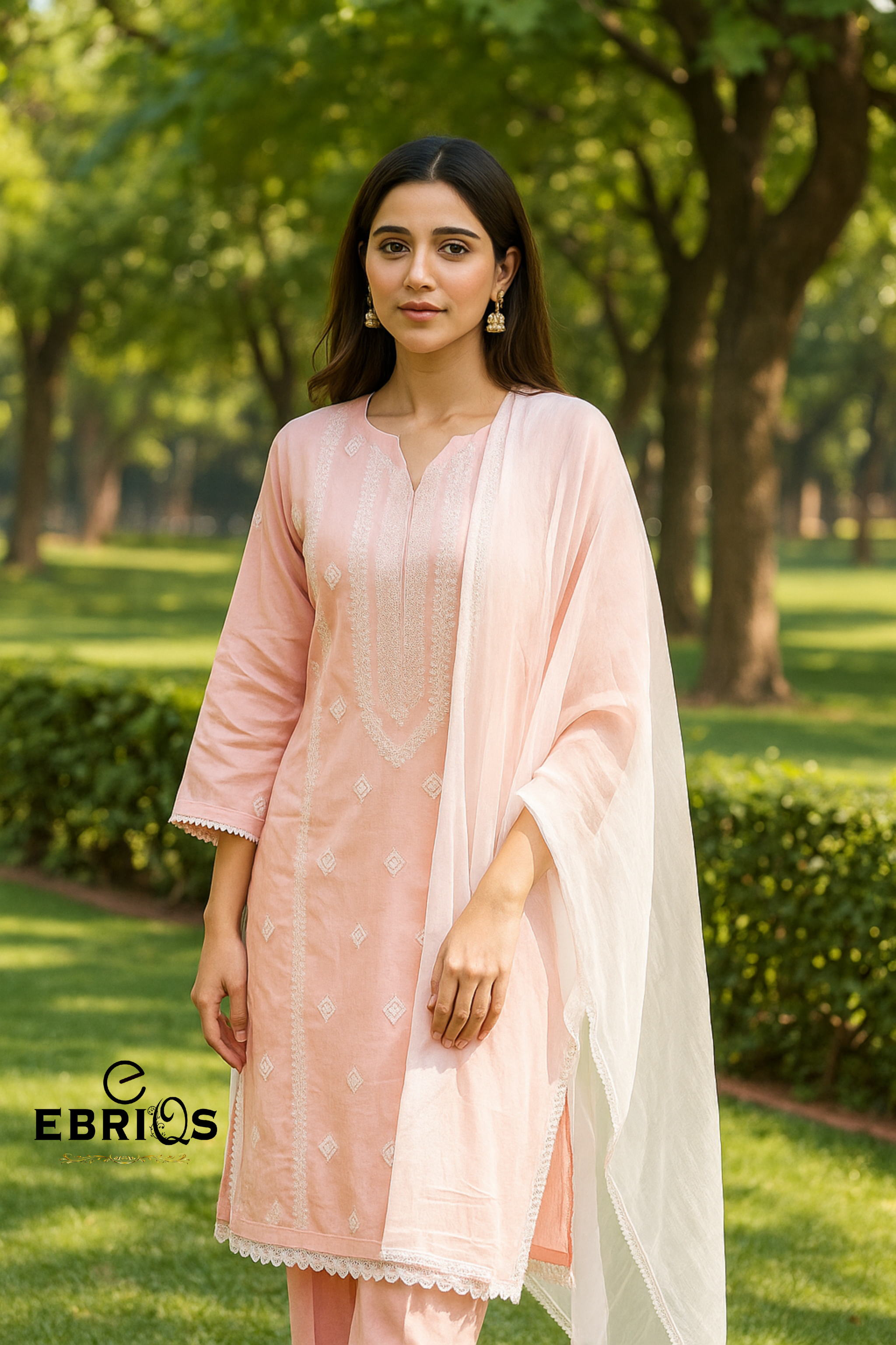 Soft Peach Elegance – 3 Piece Suit