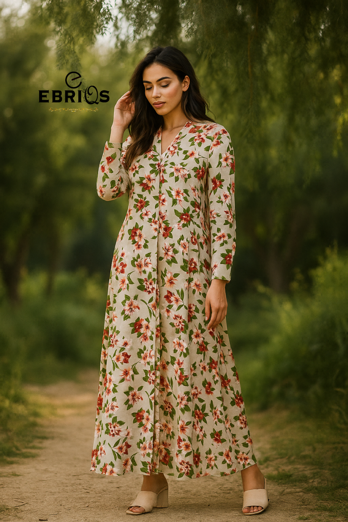 Elegant Floral Maxi Dress – Timeless & Chic