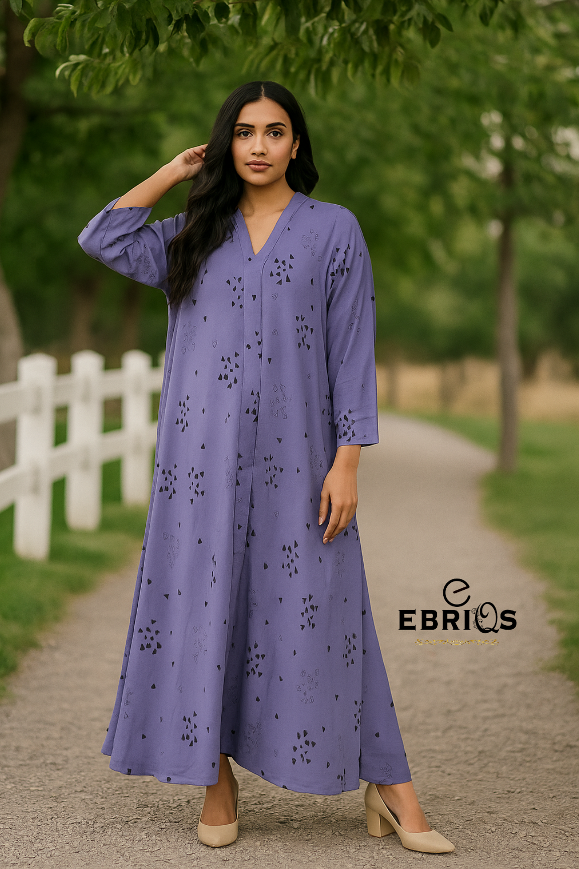Elegant Purple Maxi Dress – Flowing Comfort & Chic Design