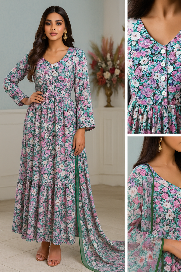 Ebriqs Winter Collection -Linen Maxi Affordable Price