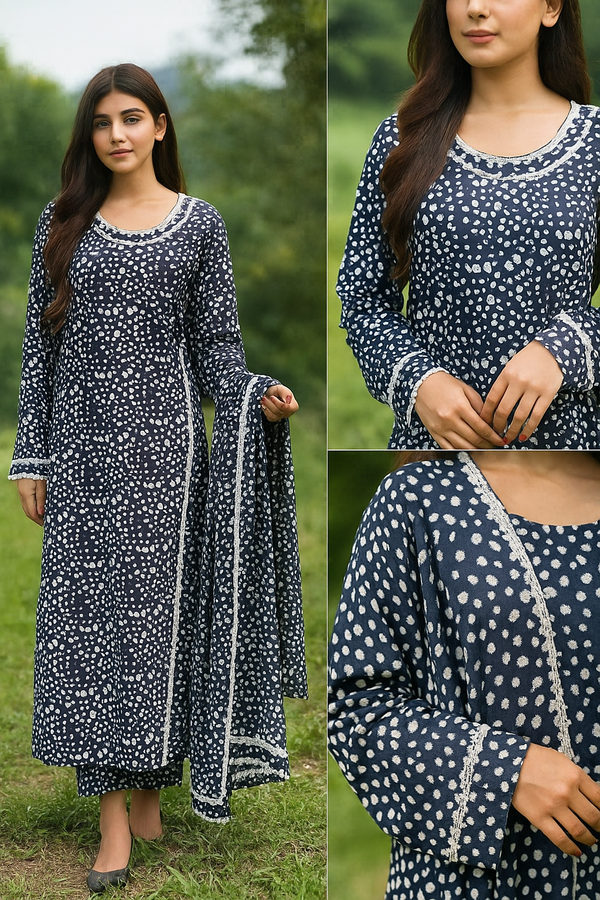 Satrangi Linen Maxi -Perfect for winter In affordable price