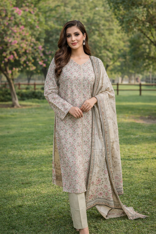 Ebriqs Mother Collection – Soft Floral Grace 3 Piece Suit