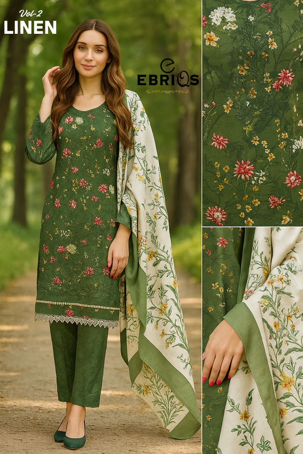 Premium linen 3-piece suit By Ebriqs