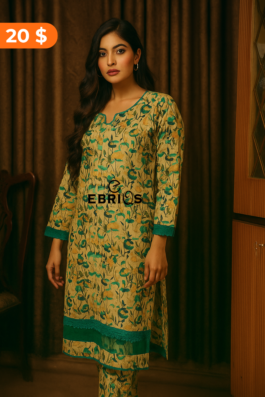 Olive Garden Printed 2-Piece Suit