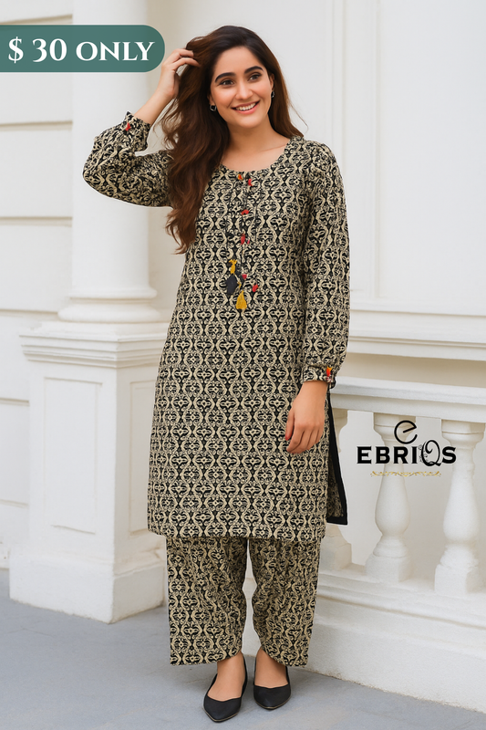 Summer Ready-to-Wear Kurti Set – Ebriqs